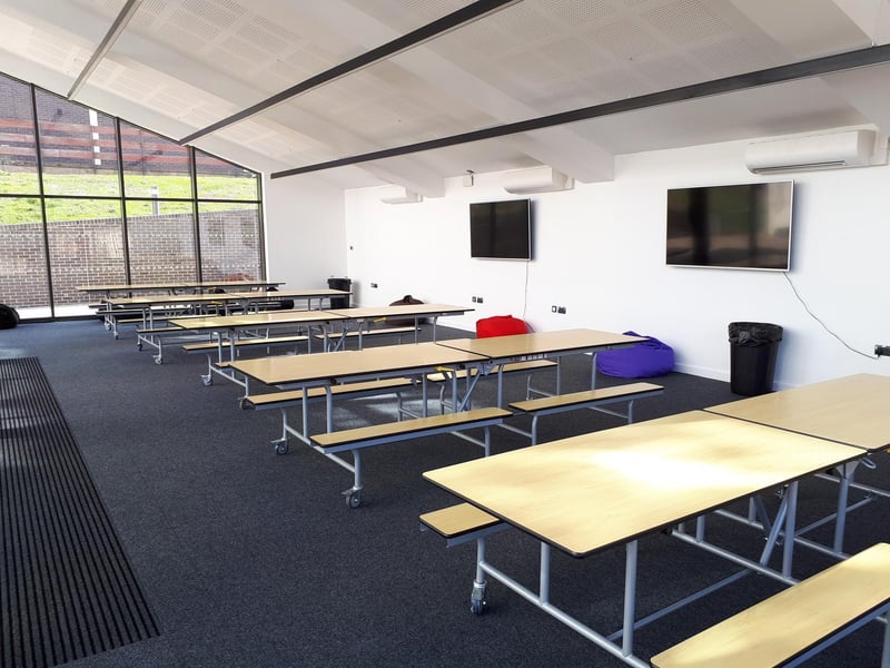 The undercroft area can be used by other year groups at the school