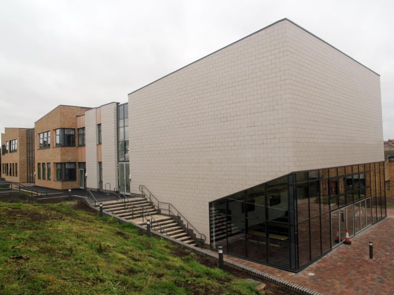 The raked lecture theatre provides space for the multi-use undercroft