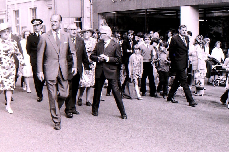 Prince Philip on his tour of Sleaford in 1975. EMN-211204-152418001