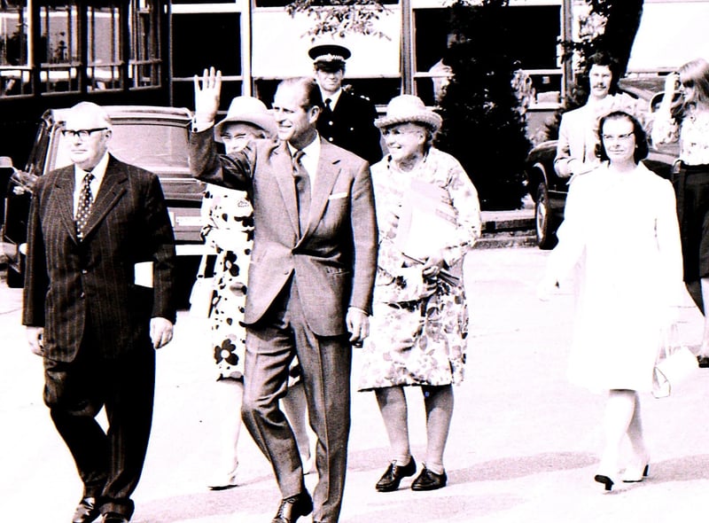 Prince Philip on his tour of Sleaford in 1975. EMN-211204-152221001