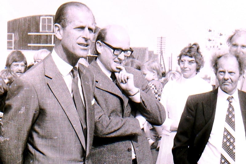 Prince Philip on his tour of Sleaford in 1975. EMN-210413-100356001