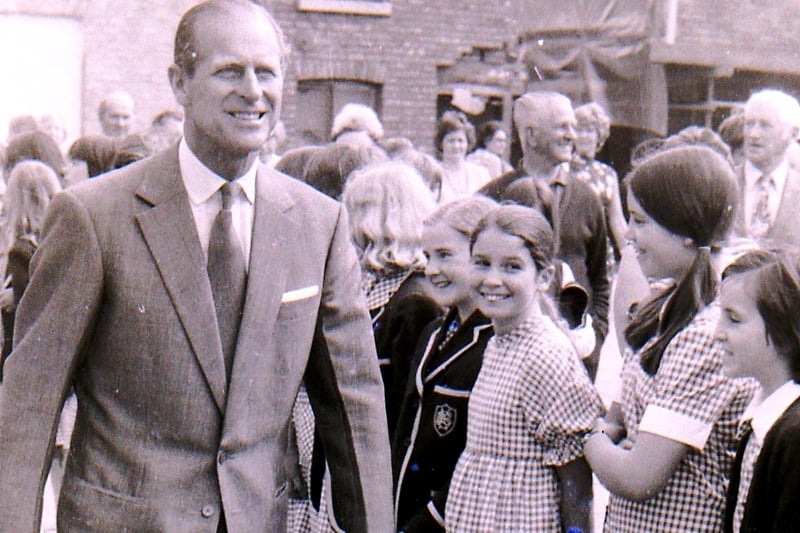 Were you one of these schoolgirls who came close to the Duke of Edinburgh on his 1975 visit to Sleaford? EMN-210413-100417001