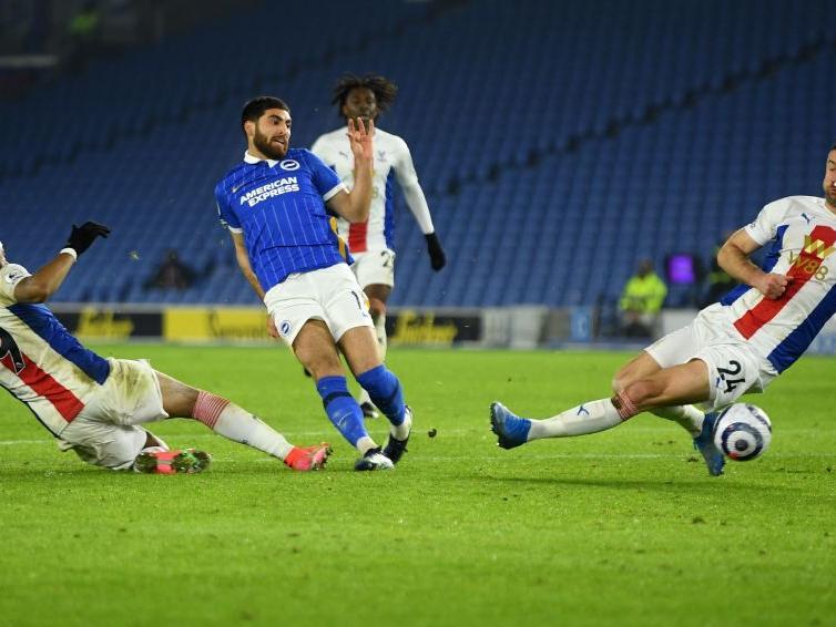On for Maupay but no chance to make an impact