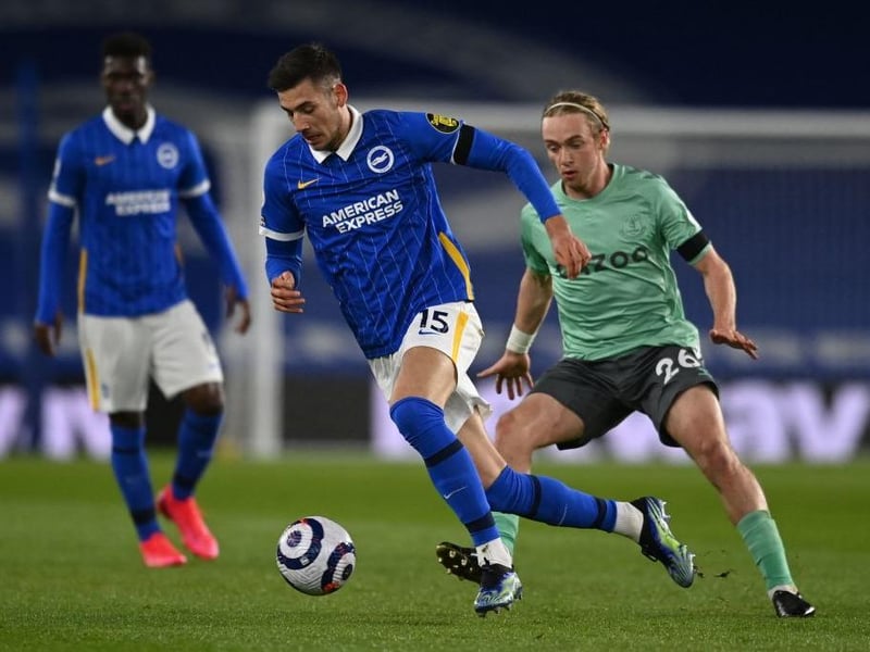 The Poland international has slotted seamlessly into this Albion side. Played down the left and narrowly off target with a two decent first time efforts