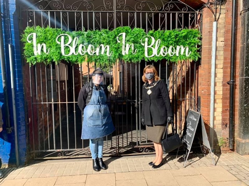 A beautiful day for the florists to re-open