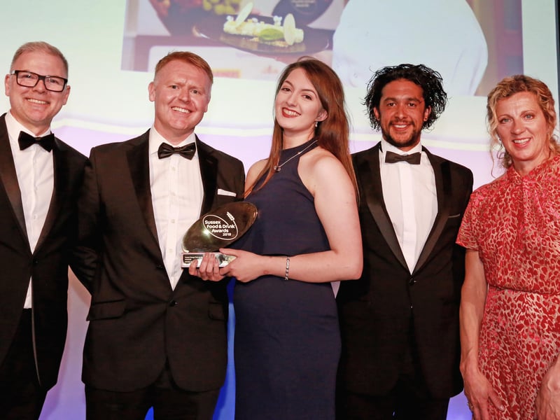 Young chef: Isabella Raccagna, of Goodwood's Farmer, Butcher, Chef, Chichester. Raccagna is the first woman to win the category