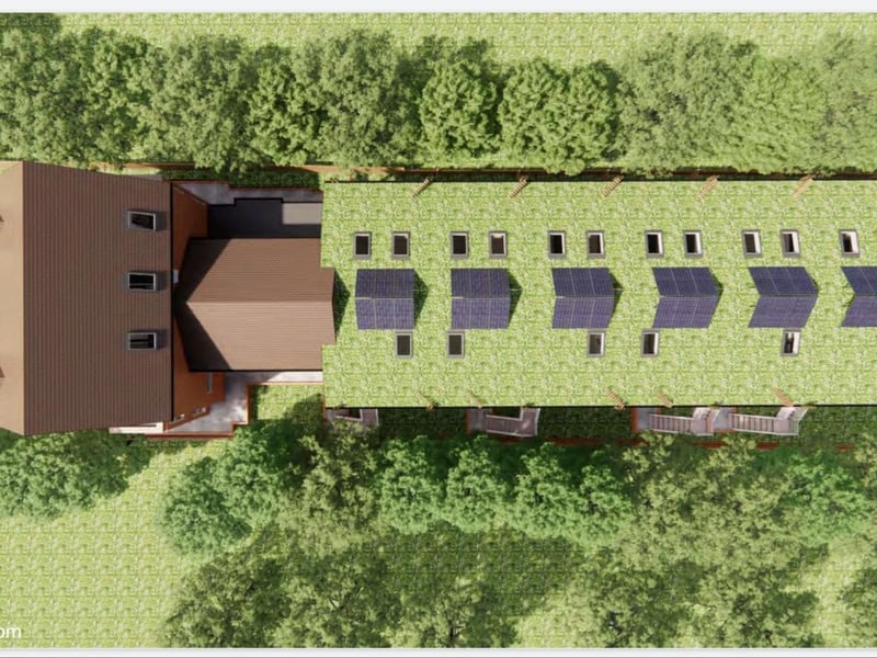 An artist's impression of what the care home conversion could look like