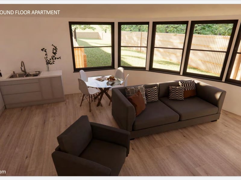 An artist's impression of what the care home conversion could look like