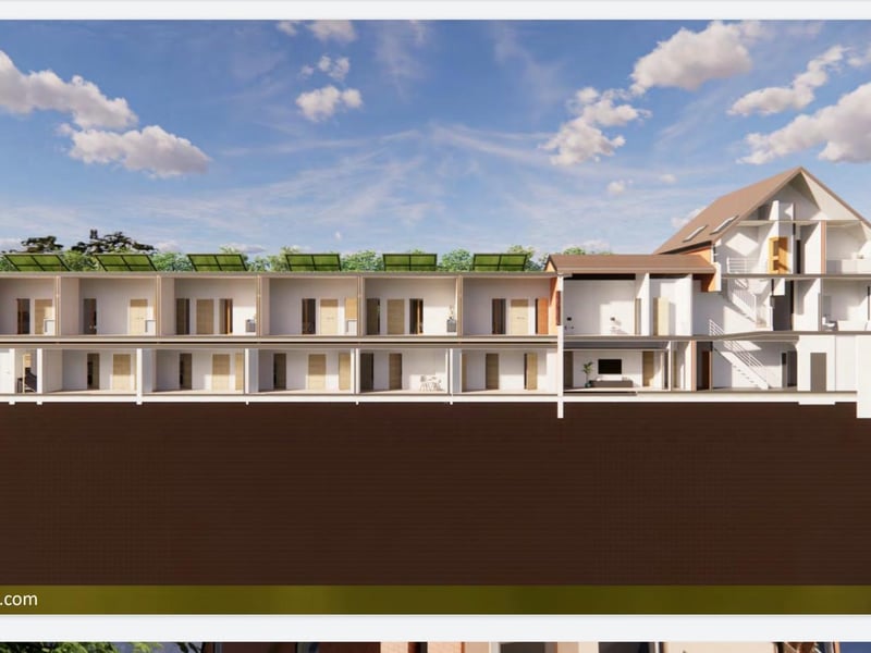 An artist's impression of what the care home conversion could look like