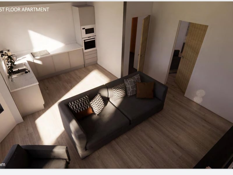 An artist's impression of what the care home conversion could look like