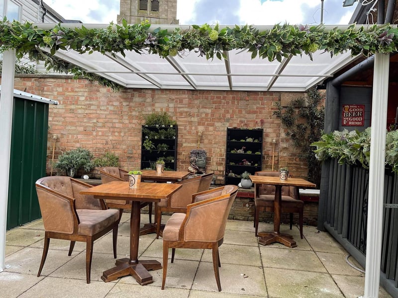 The revamped courtyard at Homme Nouveau in Whittlesey