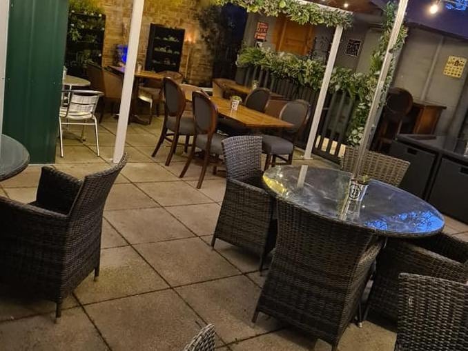 The revamped courtyard at Homme Nouveau in Whittlesey
