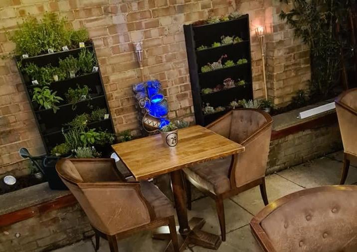The revamped courtyard at Homme Nouveau in Whittlesey