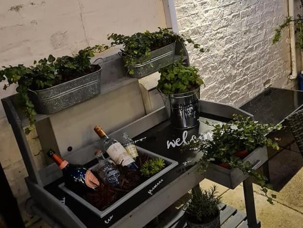 The revamped courtyard at Homme Nouveau in Whittlesey