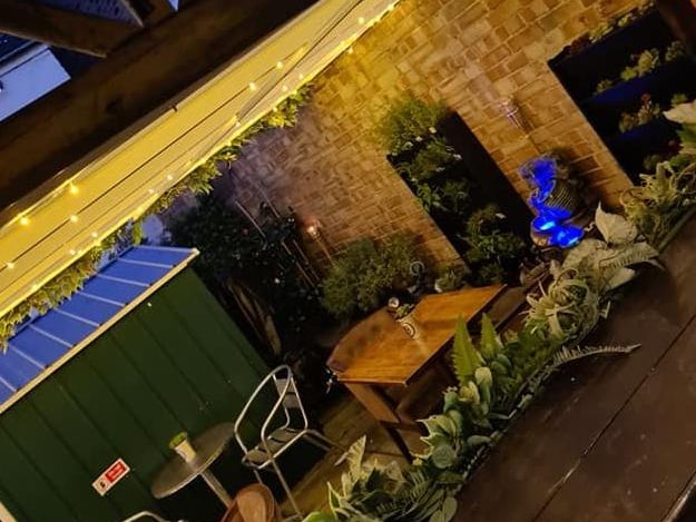 The revamped courtyard at Homme Nouveau in Whittlesey