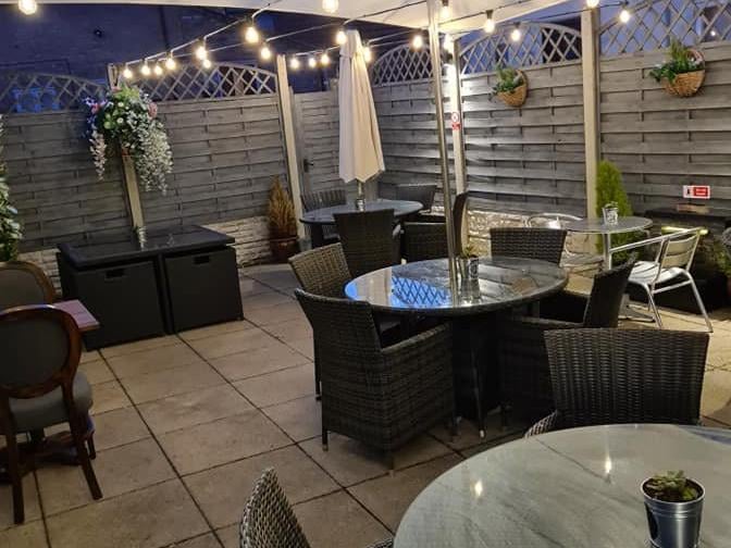 The revamped courtyard at Homme Nouveau in Whittlesey