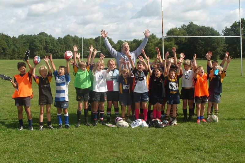 The Premiership Trophy at a Harlequins Rugby Camp at Uckfield RFC, with Quins star Joe Marler present / Picture: Ron Hill