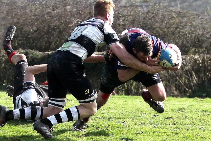 Newick  captain John Calway in action v Pulborough RFC 2s/ Picture: Ron Hill