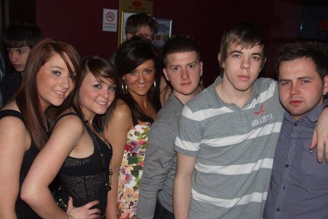 Friends on a night out in 2009