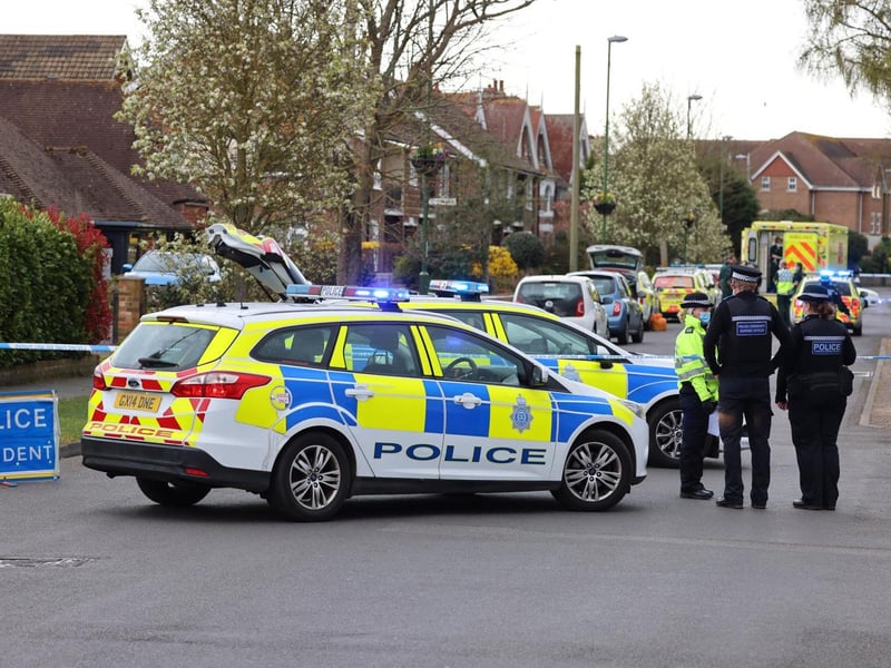 The road has been sealed off. Photo: Eddie Mitchell
