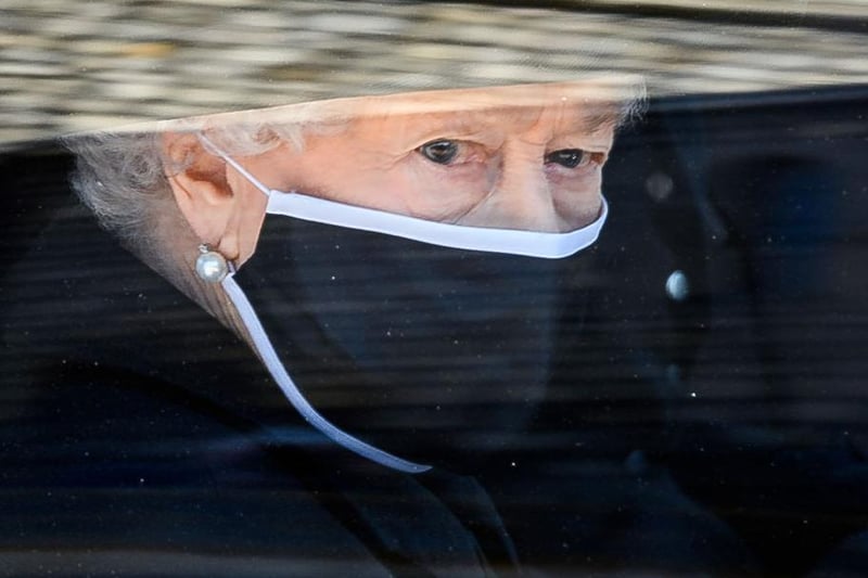 Queen Elizabeth II arrives at Windsor Castle