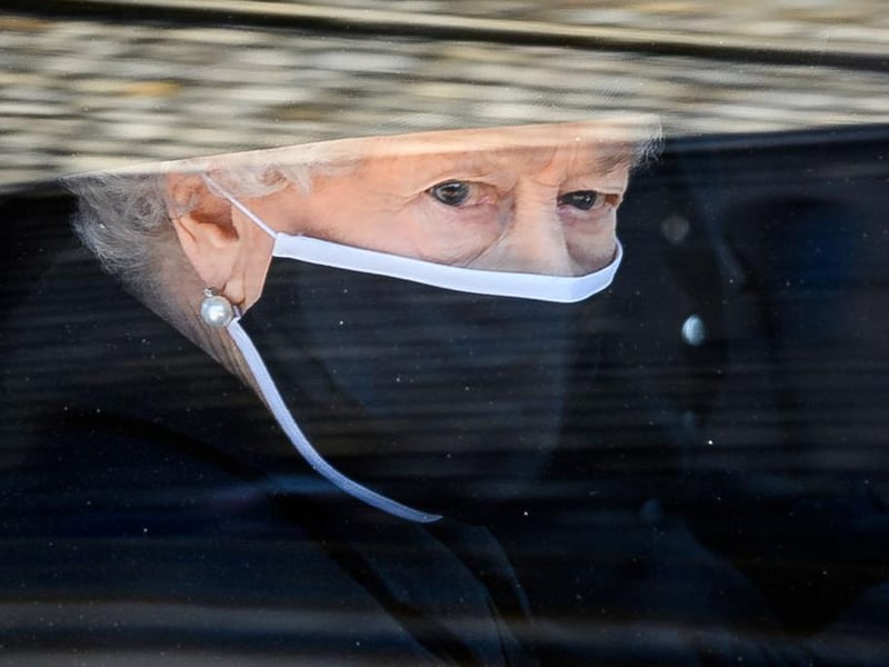 Queen Elizabeth II arrives at Windsor Castle