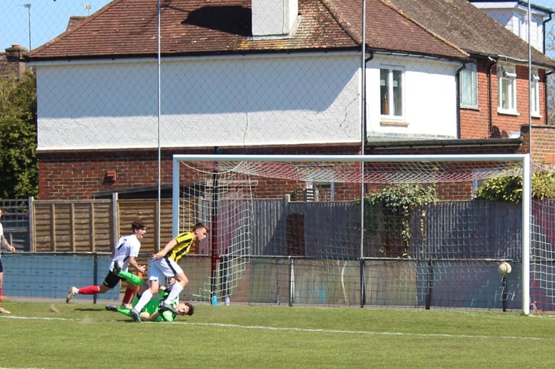 Action from Horsham YMCA's 2-1 win over Loxwood on Saturday