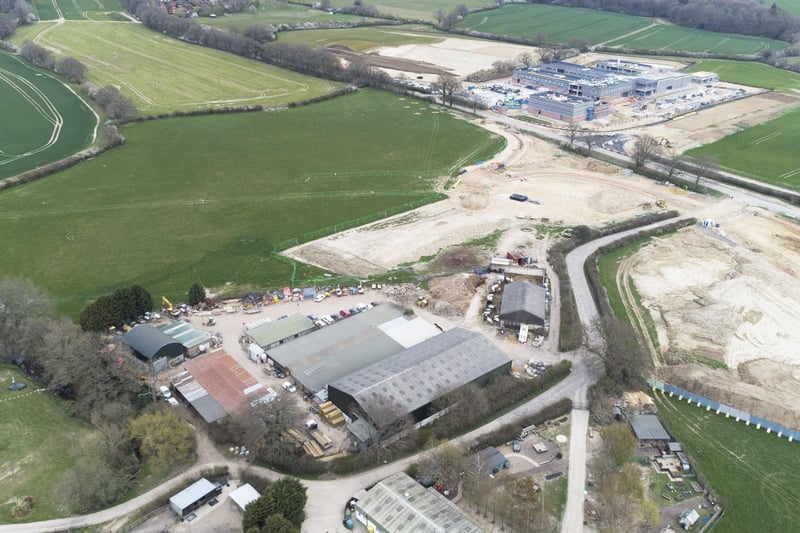 Eventually 2,750 homes will be built in the area, along with the new Bohunt Horsham School