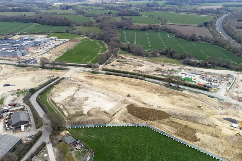 New roads are being built, along with the new school and planning consent has been given for the first houses