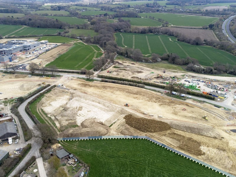 New roads are being built, along with the new school and planning consent has been given for the first houses