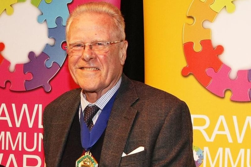 Lionel Barnard, pictured at the Crawley Community Awards, has represented Henfield