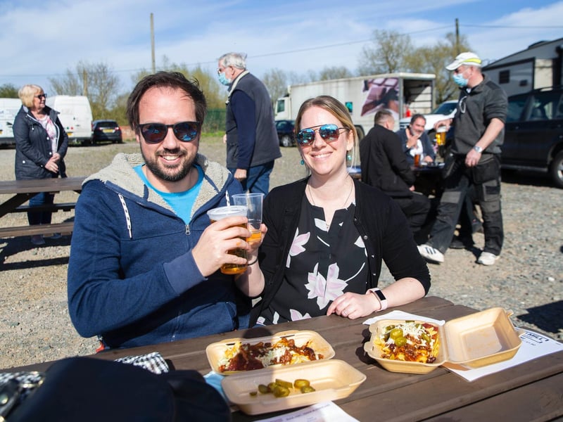 Duston Mill Beer Garden on Friday (April 16). Photo: Kirsty Edmonds