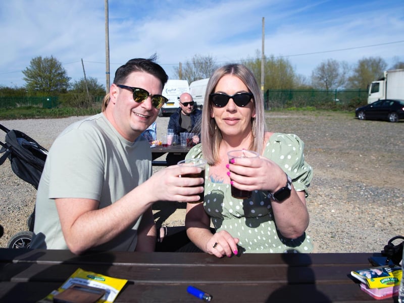 Duston Mill Beer Garden on Friday (April 16). Photo: Kirsty Edmonds