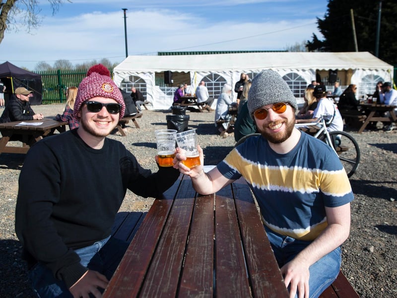 Duston Mill Beer Garden on Friday (April 16). Photo: Kirsty Edmonds