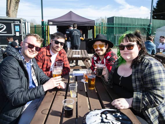 Duston Mill Beer Garden on Friday (April 16). Photo: Kirsty Edmonds