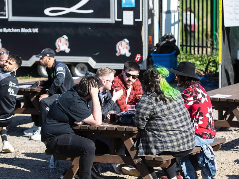 Duston Mill Beer Garden on Friday (April 16). Photo: Kirsty Edmonds