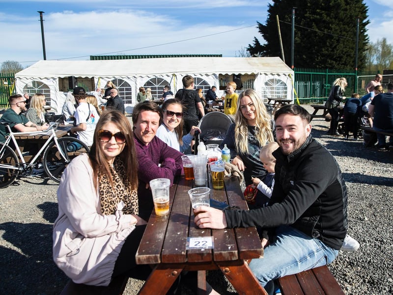 Duston Mill Beer Garden on Friday (April 16). Photo: Kirsty Edmonds