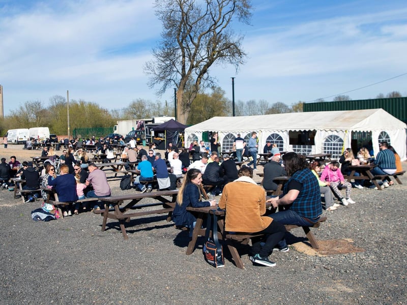 Duston Mill Beer Garden on Friday (April 16). Photo: Kirsty Edmonds