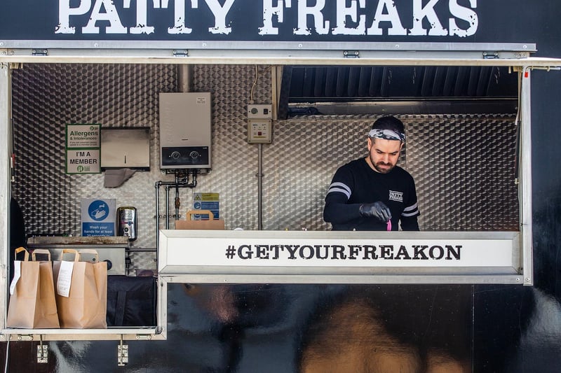 Regular food vendors, Patty Freaks, were preparing a range of delicious burgers and loaded chips!