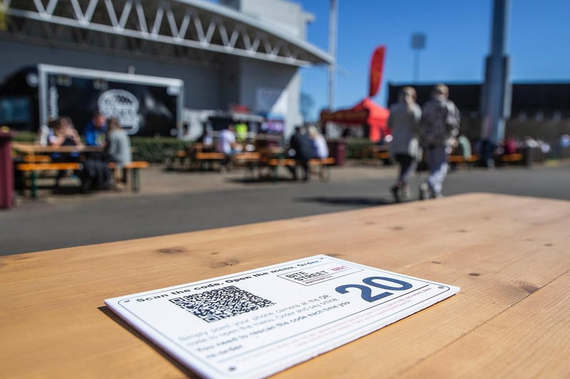 Customers, once checked in, could sit at any bench of their choosing and immediately order from the extensive street food menu by scanning the barcode on the table!