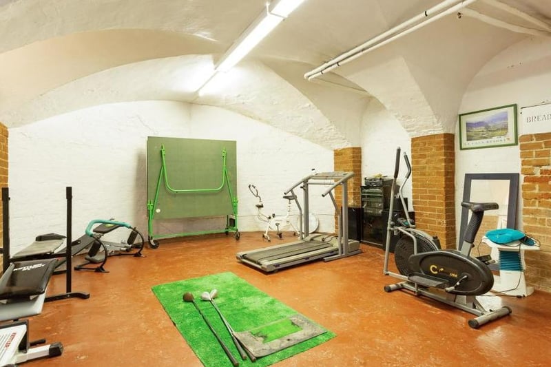 The 'sports room' in the Manor House in Radford Semele. Photo by Knight Frank