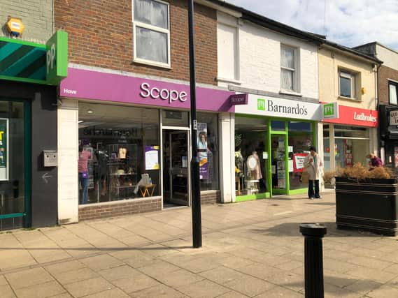 The Scope and Barnardo's charity shops in George Street are both accepting bags of good quality donations.