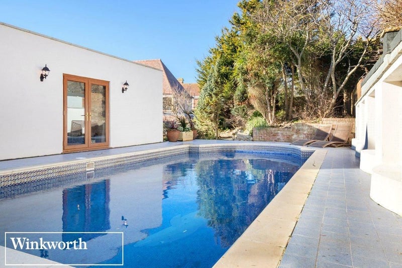 There are two large terraces at the rear of the property together with a rockery garden leading up to the full size heated swimming pool and further sun terrace.