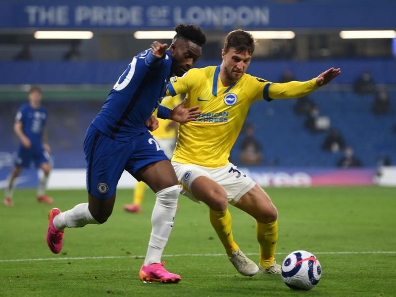 Played on the left of a defensive trio and one of many Albion players who had a chance to clear in the build up to the opening goal. Good in possession and looked to drive forward when he could