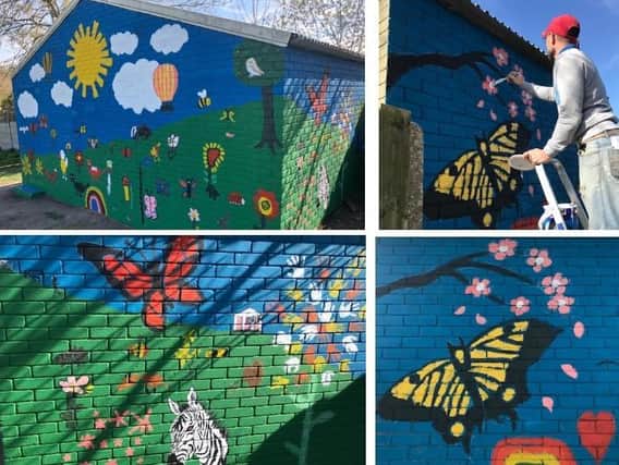 Community mural adds splash of colour to Tring's Miswell Park