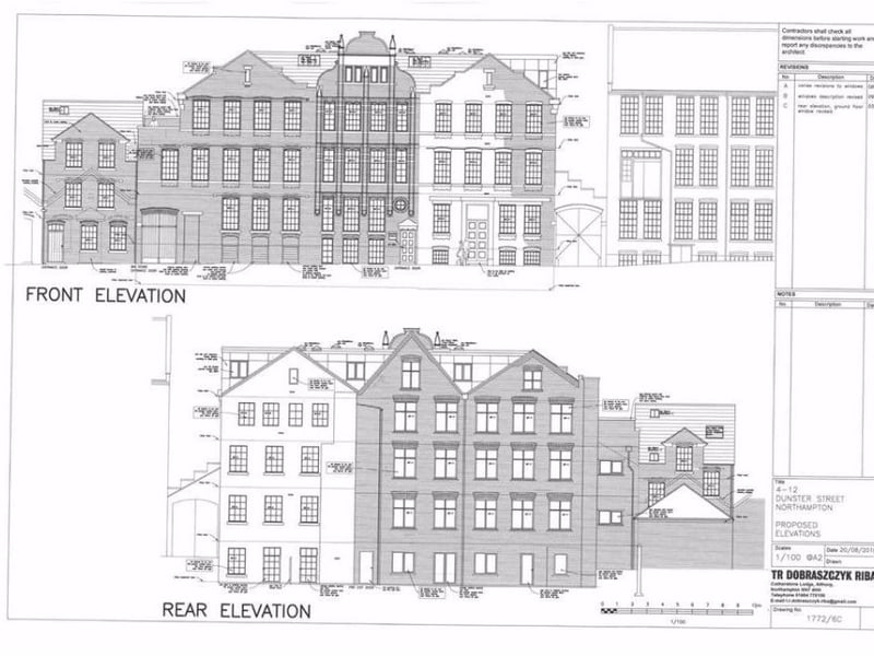 An outline plan of the development