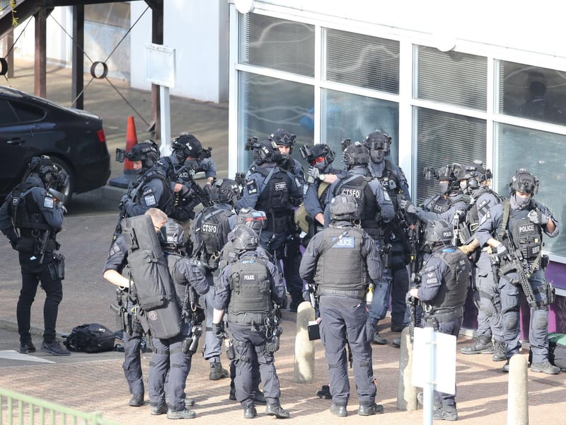 Officers at Crawley College