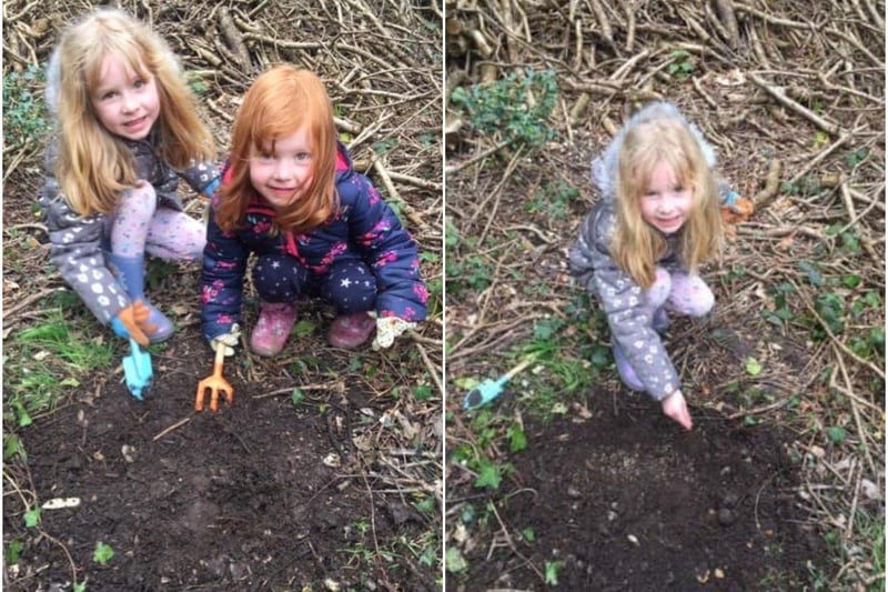 Planting seeds for the Arundel Wildflower Project 2021