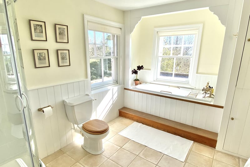 One of the property's three bathrooms
