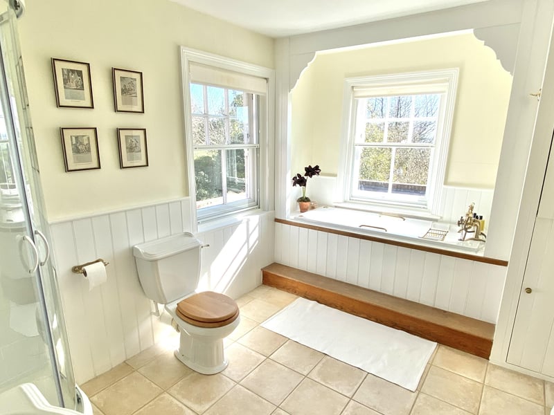 One of the property's three bathrooms